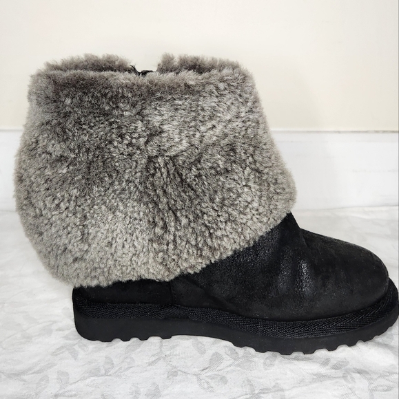 ASH Leather Shearling Boots - Picture 6 of 14